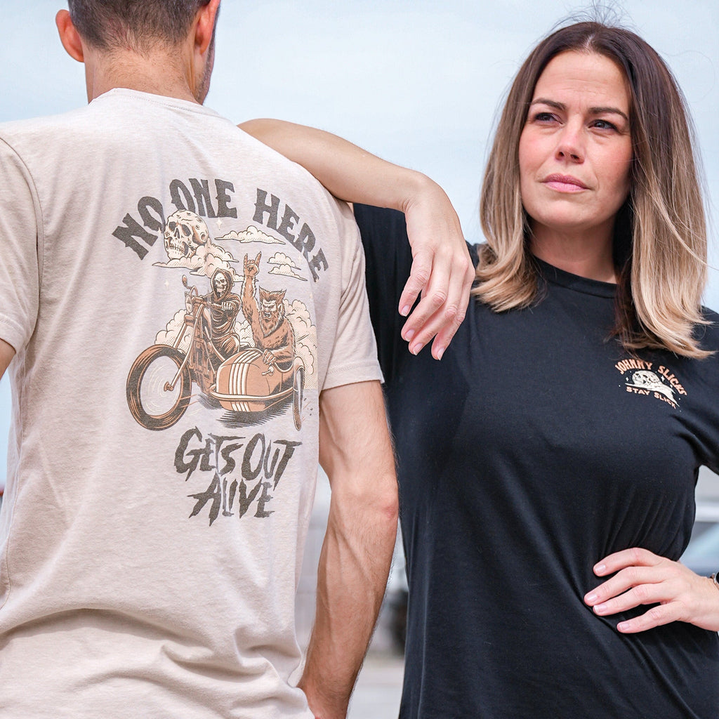 Niemand kommt hier lebend raus T-Shirt