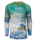 Herren Bull Dolphin Langarm-UV-Angelshirt