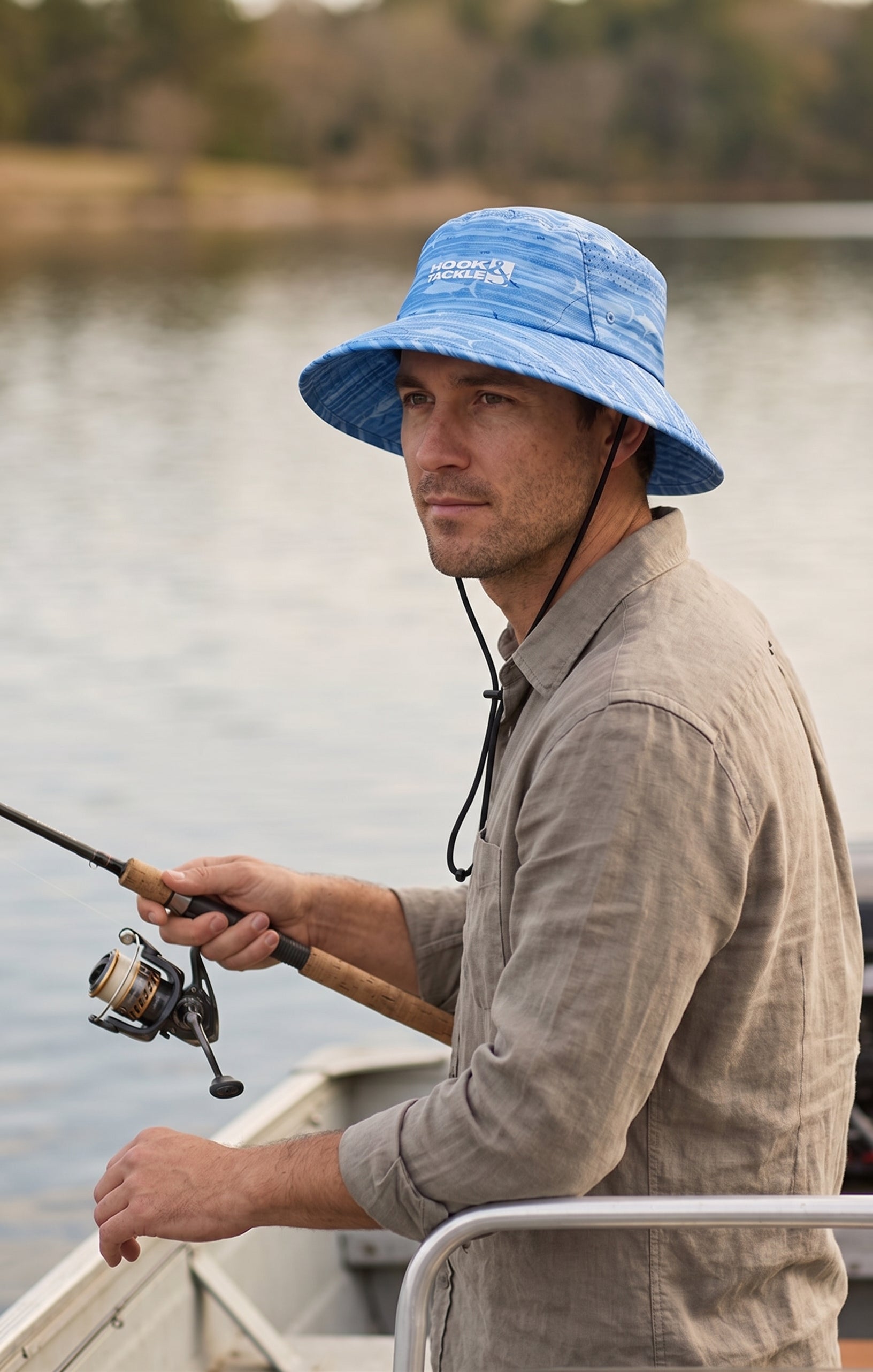 Marlin Latitude Printed Bucket Hat