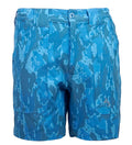 Leichte Stretch-Shorts für Herren mit Geo-Camo-Bierdosendesign