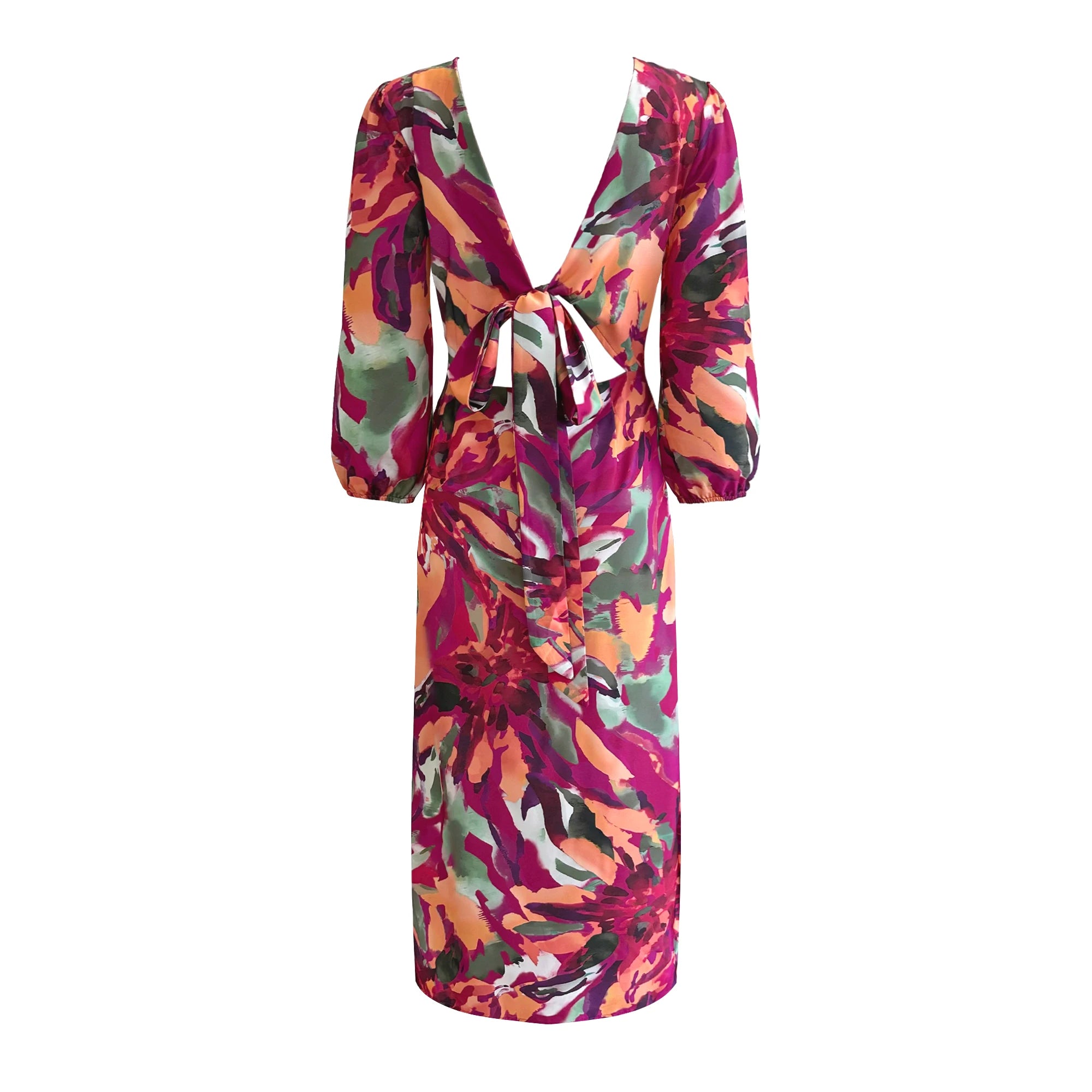 Vestiti lunghi eleganti da donna a maniche corte in saldo 2024, tinta unita stampata, cut-out, per feste, vestito che slancia per le vacanze, abbigliamento femminile