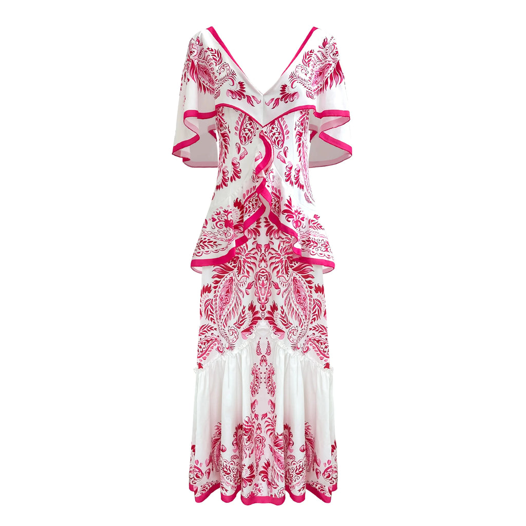 Vestiti lunghi eleganti da donna a maniche corte in saldo 2024, tinta unita stampata, cut-out, per feste, vestito che slancia per le vacanze, abbigliamento femminile