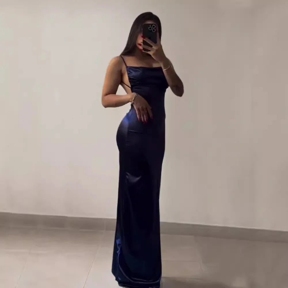 2025 Vestito Donna Elegante Moda Bellissimi Abiti da Donna Abiti da Sera da Festa Abito da Donna Y2K Sexy Senza Schienale All'Americana