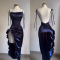 2025 Vestito Donna Elegante Moda Bellissimi Abiti da Donna Abiti da Sera da Festa Abito da Donna Y2K Sexy Senza Schienale All'Americana