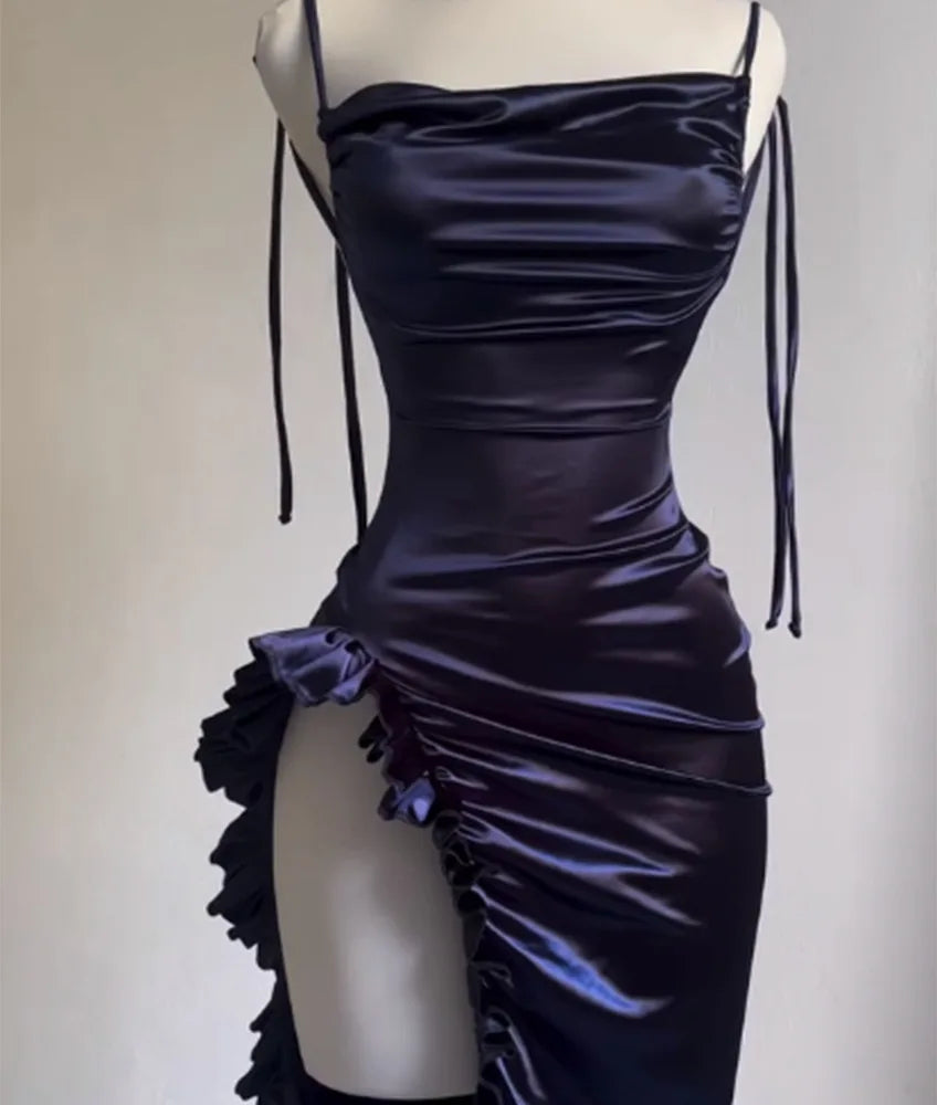 2025 Vestito Donna Elegante Moda Bellissimi Abiti da Donna Abiti da Sera da Festa Abito da Donna Y2K Sexy Senza Schienale All'Americana