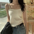 Heißes Mädchen koreanischer Stil Tunnelzug Schnürung Taille Spitze Kurze Trägerkleider + Weißer Unterzieh-Sling-Top Zweiteiliges Set