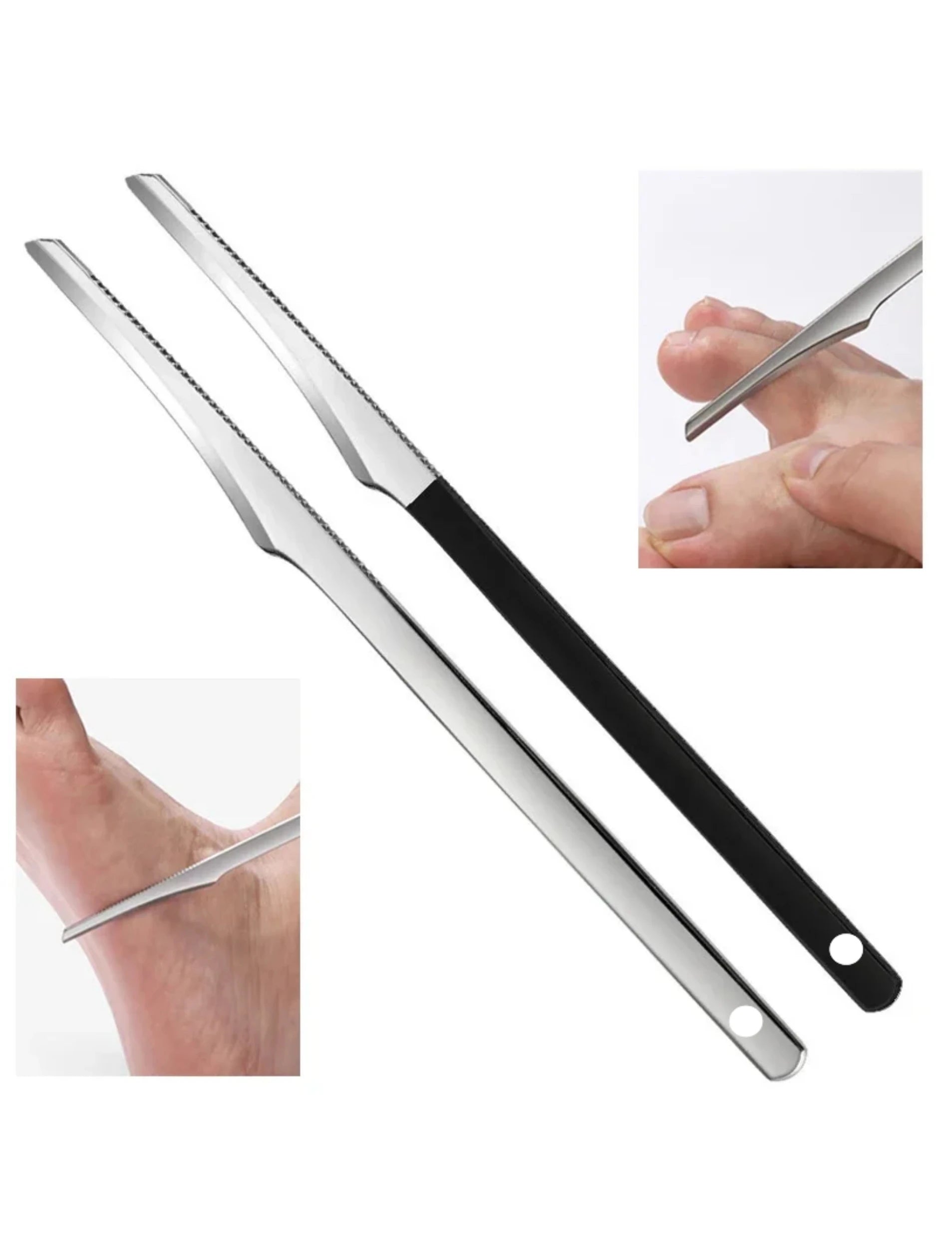 Kit di strumenti per manicure e pedicure, rasoio per unghie dei piedi, coltello per pedicure, lima per calli, rimozione pelle morta, strumenti per la cura dei piedi