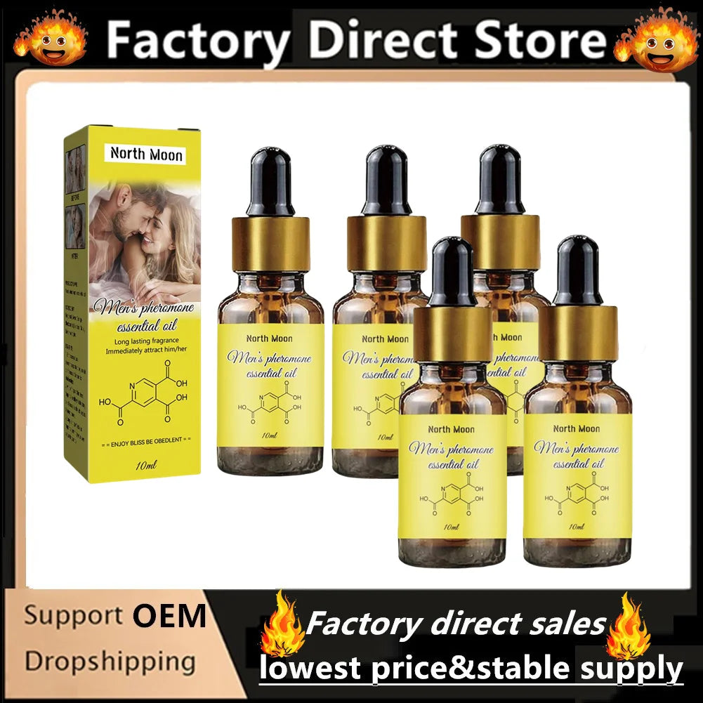 Profumo al Feromone da Uomo 1/3/5 Pezzi Profumo Intenso Collezione Olio Essenziale al Feromone per Uomo per Attrarre le Donne