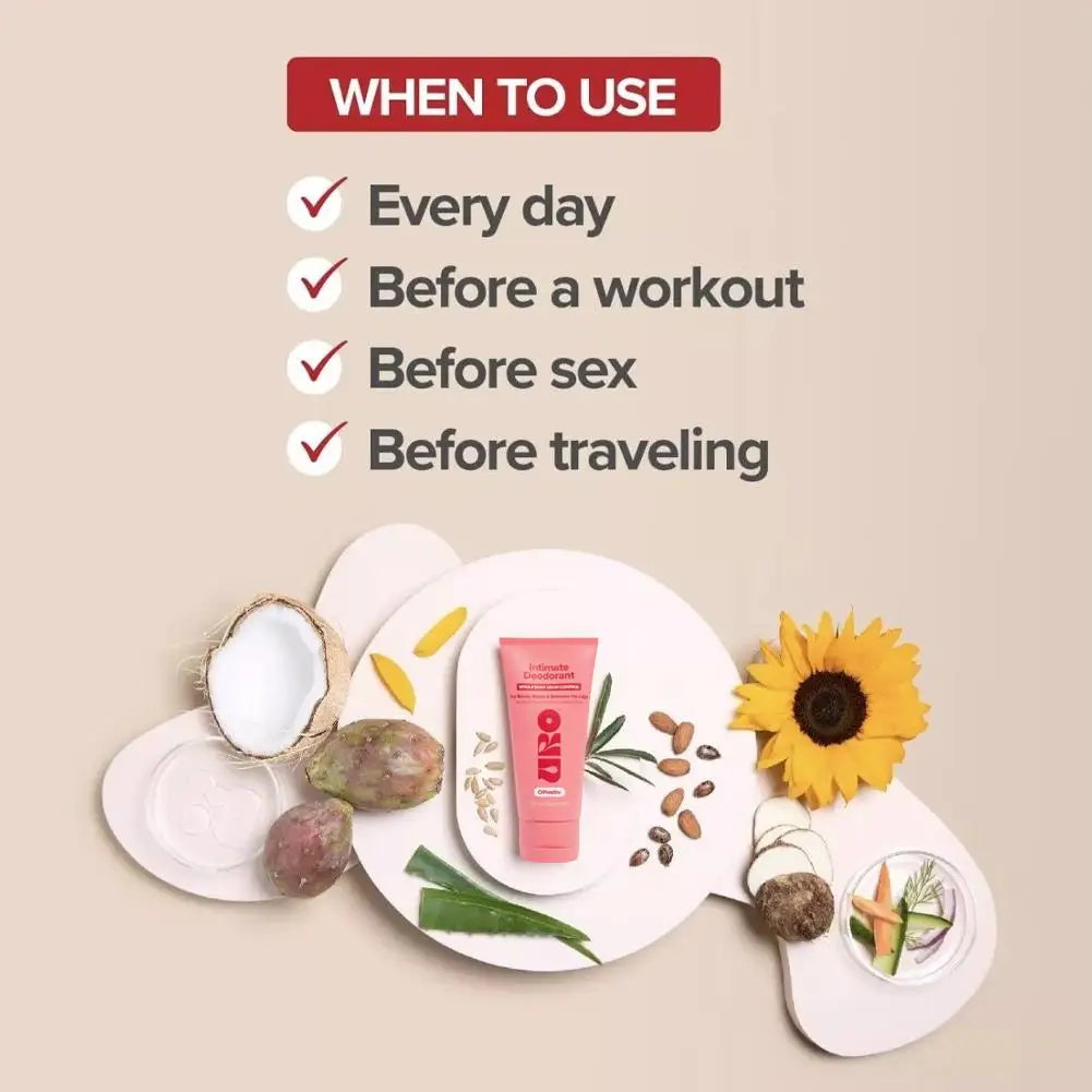 Deodorante Naturale per Donna e Uomo - Controllo degli Odori per Tutta la Giornata - Cura Intima e Ascellare - Idratante e Riequilibrante del pH
