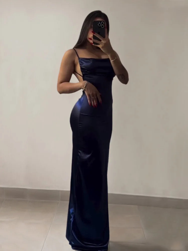 2025 Vestito Donna Elegante Moda Bellissimi Abiti da Donna Abiti da Sera da Festa Abito da Donna Y2K Sexy Senza Schienale All'Americana