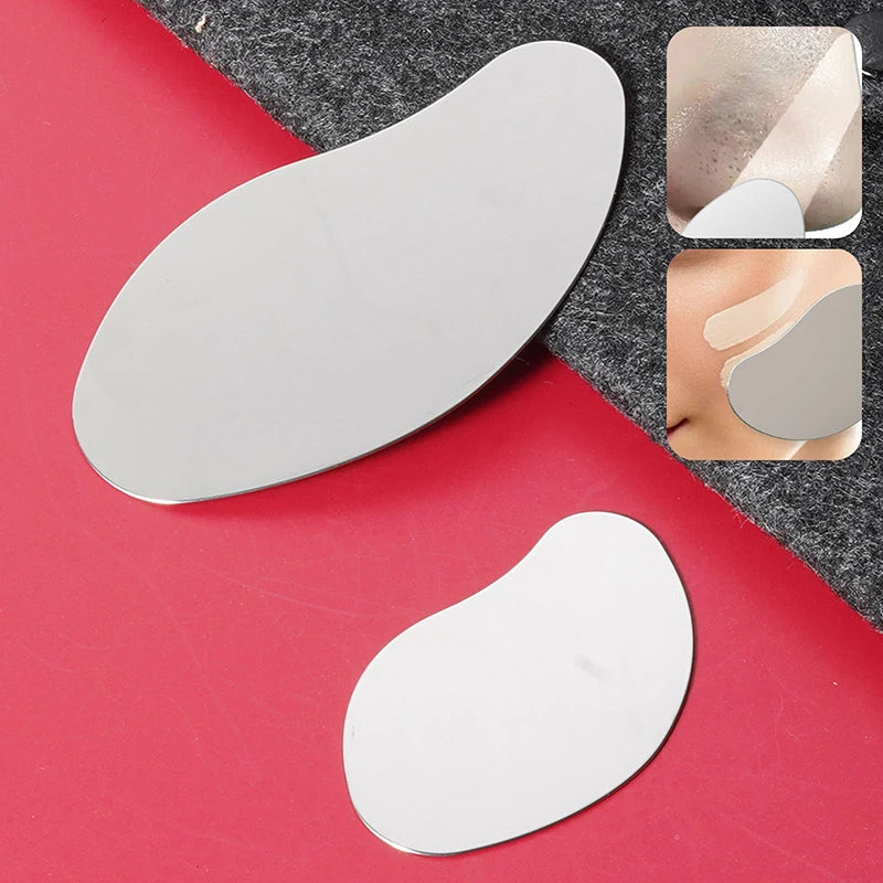 Strumenti di bellezza Rasoio per la pulizia del follicolo pilifero e dell'acne Spatola in acciaio inossidabile per punti neri Massaggio viso per la pelle Guasha Cura della pelle