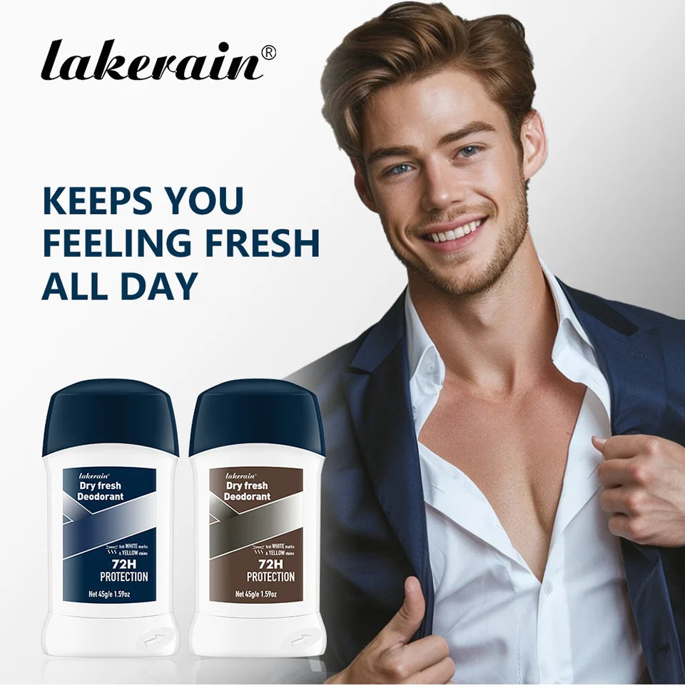 Herren Ganzkörper-Deodorant, Achselschweiß-Deo-Creme für Männer, Deodorant entfernt Achselgeruch und Schweiß, langanhaltendes Aroma, Hautpflege
