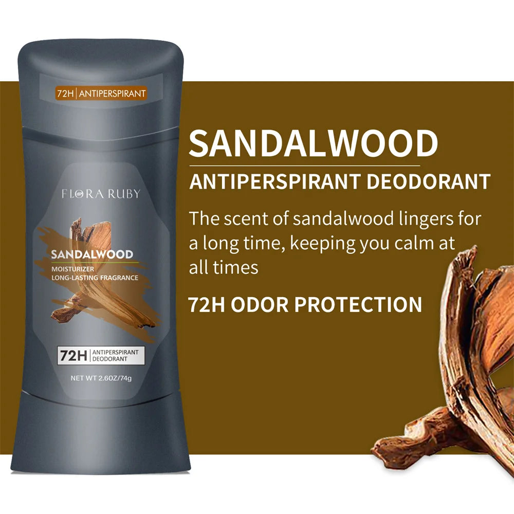 Deodorante all'Alluminio da Uomo Alta Resistenza Protezione dal Sudore 72H Protezione dagli Odori Freschezza 24/7 Profumo Duraturo, Profumo Pure Sport 74g