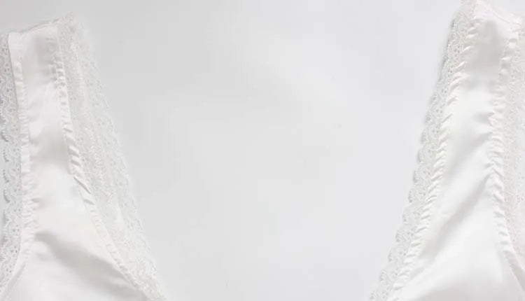 Ahagaga Abiti eleganti da donna in raso a tinta unita con scollo a V profondo, allacciatura, patchwork, abito da festa casual aderente, vestiti da donna