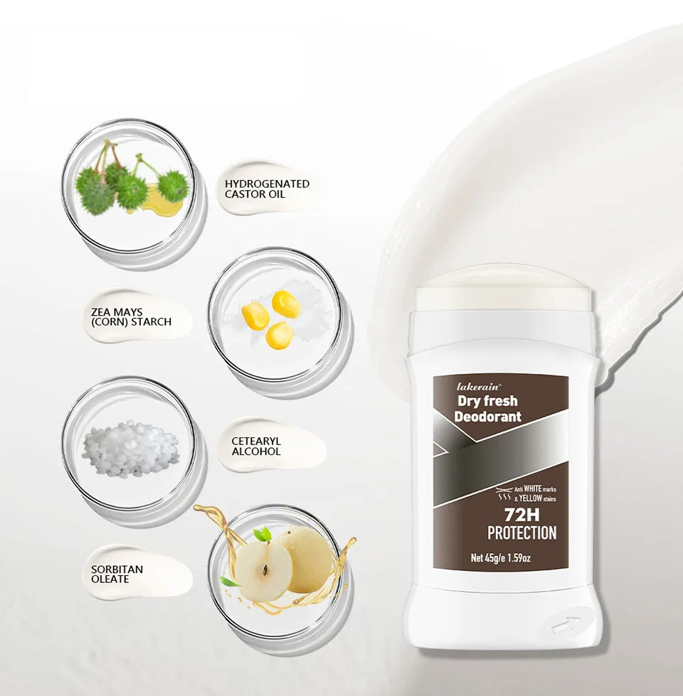 Herren Ganzkörper-Deodorant, Achselschweiß-Deo-Creme für Männer, Deodorant entfernt Achselgeruch und Schweiß, langanhaltendes Aroma, Hautpflege