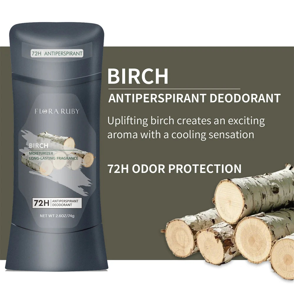 Deodorante all'Alluminio da Uomo Alta Resistenza Protezione dal Sudore 72H Protezione dagli Odori Freschezza 24/7 Profumo Duraturo, Profumo Pure Sport 74g