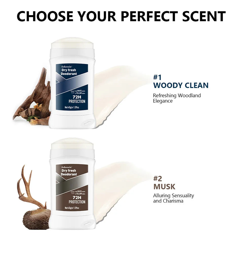 Herren Ganzkörper-Deodorant, Achselschweiß-Deo-Creme für Männer, Deodorant entfernt Achselgeruch und Schweiß, langanhaltendes Aroma, Hautpflege