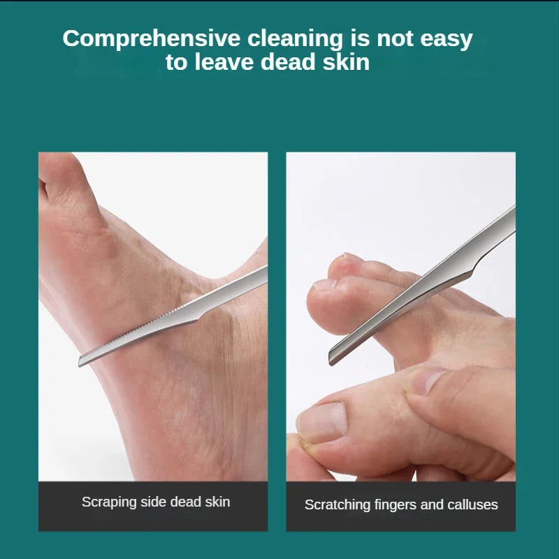 Kit di strumenti per manicure e pedicure, rasoio per unghie dei piedi, coltello per pedicure, lima per calli, rimozione pelle morta, strumenti per la cura dei piedi
