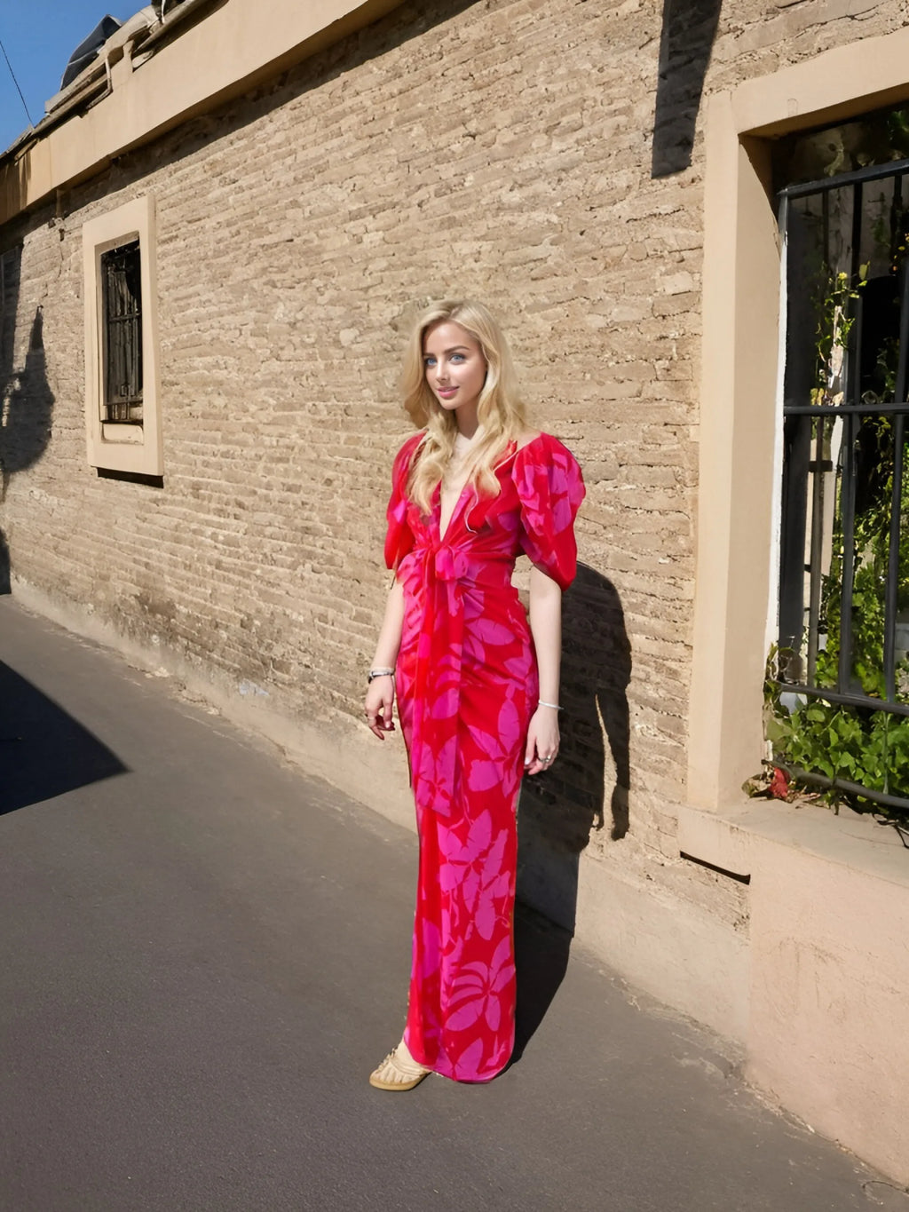 Vestiti lunghi eleganti da donna a maniche corte in saldo 2024, tinta unita stampata, cut-out, per feste, vestito che slancia per le vacanze, abbigliamento femminile