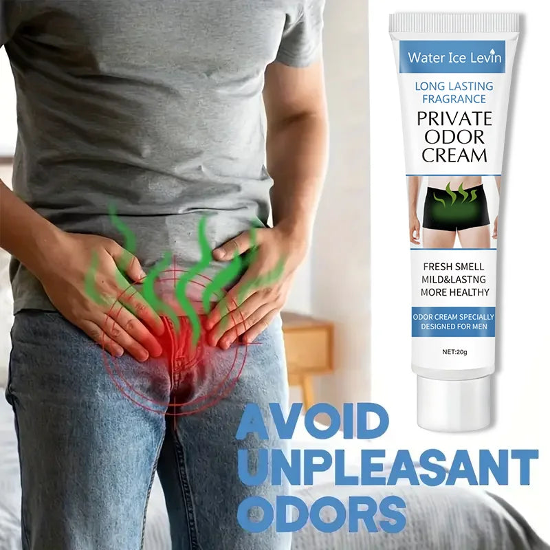 Men's Private Deodorant Cream - Long-Lasting Freshness and Smell Control, Gentle and Moisturizing, Designed for Men with Unique Smell - Keep Your Body Fresh and Confident All Day Long