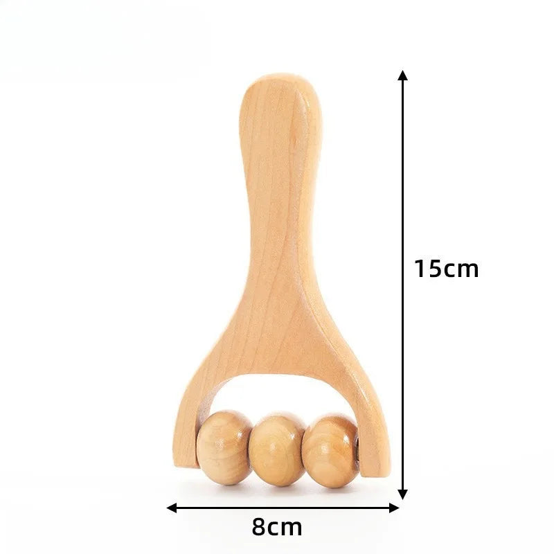 Gesichts-Massage-Tools-Set aus Holz, Gesichtsmodellierungswerkzeug, Hautpflege-Gesichtsmassagegerät, Schröpfen, Konturierungs-Gesichtsroller