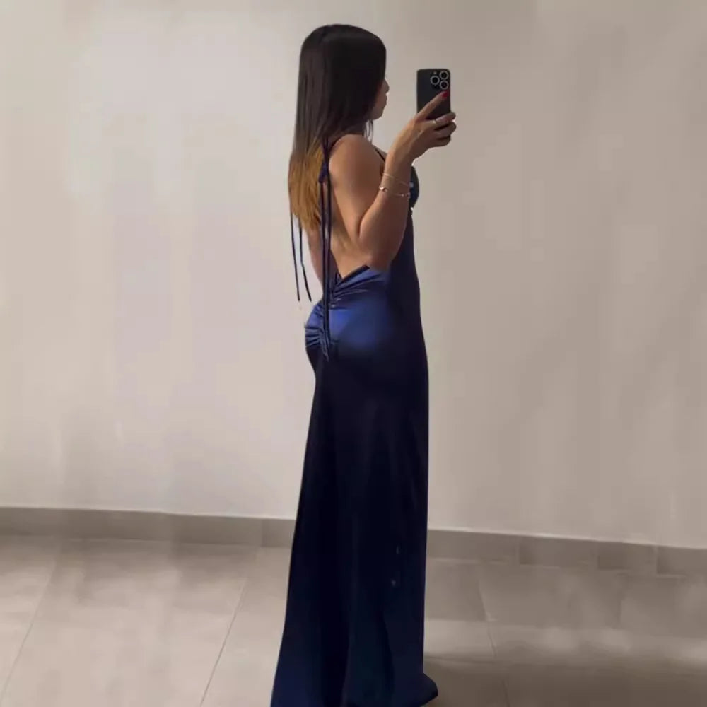 2025 Vestito Donna Elegante Moda Bellissimi Abiti da Donna Abiti da Sera da Festa Abito da Donna Y2K Sexy Senza Schienale All'Americana