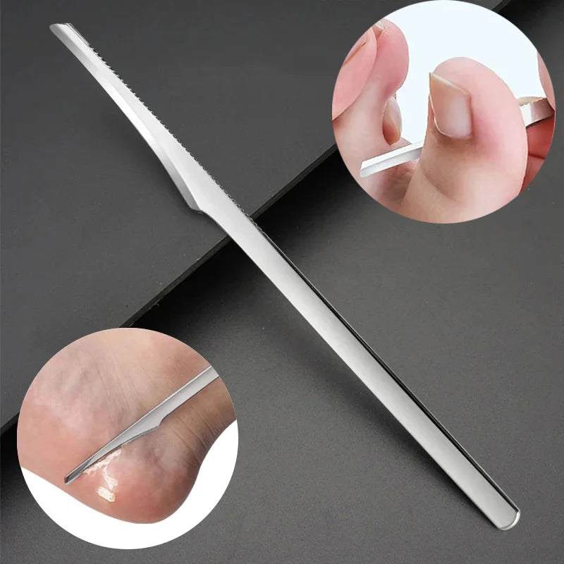 Set di strumenti per pedicure e manicure, rasoio per unghie dei piedi, coltello per pedicure, raspa per calli, lima per la rimozione della pelle morta, strumenti per la cura dei piedi