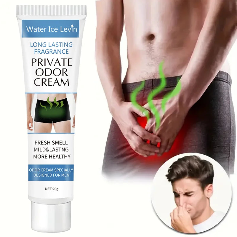 Men's Private Deodorant Cream - Long-Lasting Freshness and Smell Control, Gentle and Moisturizing, Designed for Men with Unique Smell - Keep Your Body Fresh and Confident All Day Long