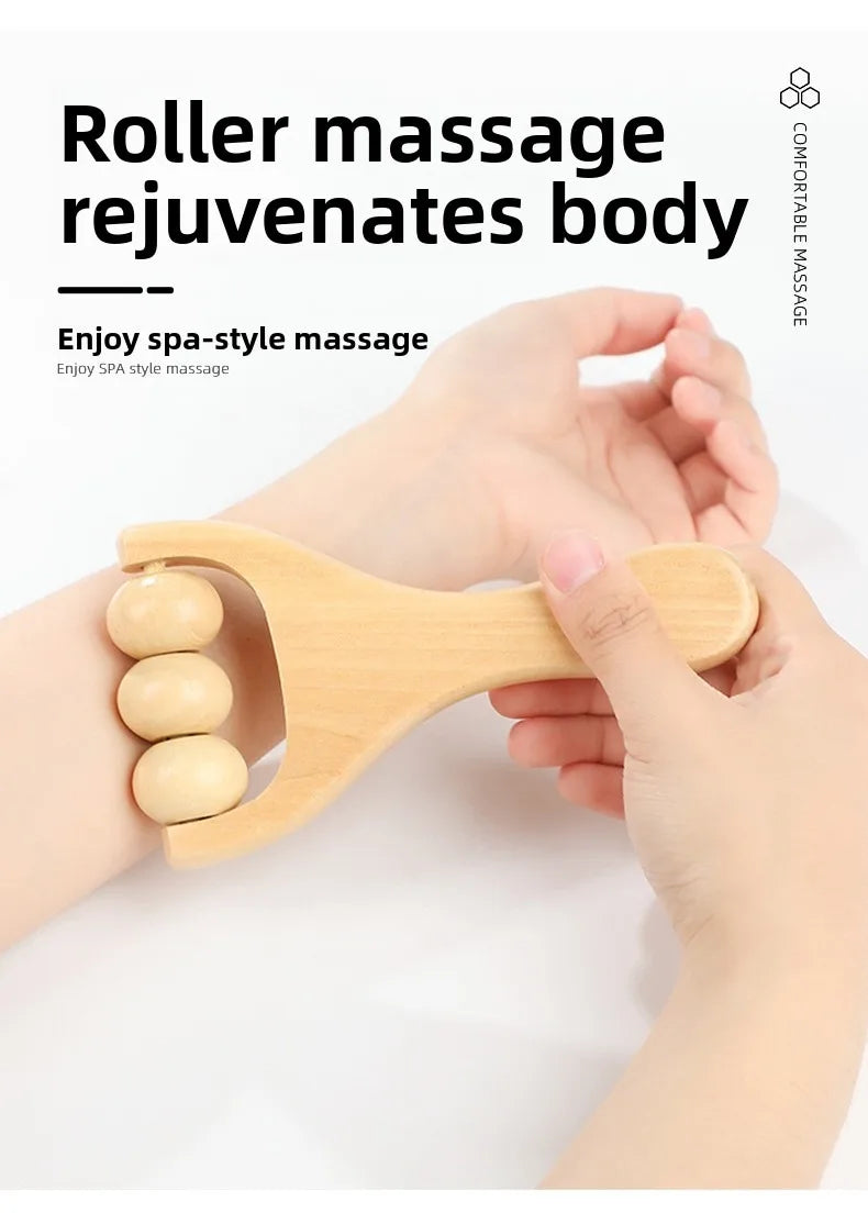 Gesichts-Massage-Tools-Set aus Holz, Gesichtsmodellierungswerkzeug, Hautpflege-Gesichtsmassagegerät, Schröpfen, Konturierungs-Gesichtsroller