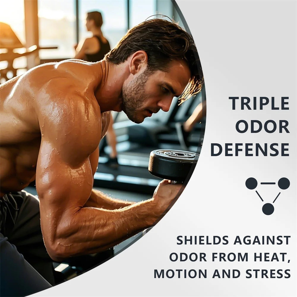Deodorante all'Alluminio da Uomo Alta Resistenza Protezione dal Sudore 72H Protezione dagli Odori Freschezza 24/7 Profumo Duraturo, Profumo Pure Sport 74g