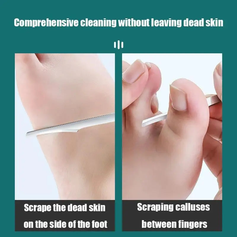 Set di strumenti per pedicure e manicure, rasoio per unghie dei piedi, coltello per pedicure, raspa per calli, lima per la rimozione della pelle morta, strumenti per la cura dei piedi