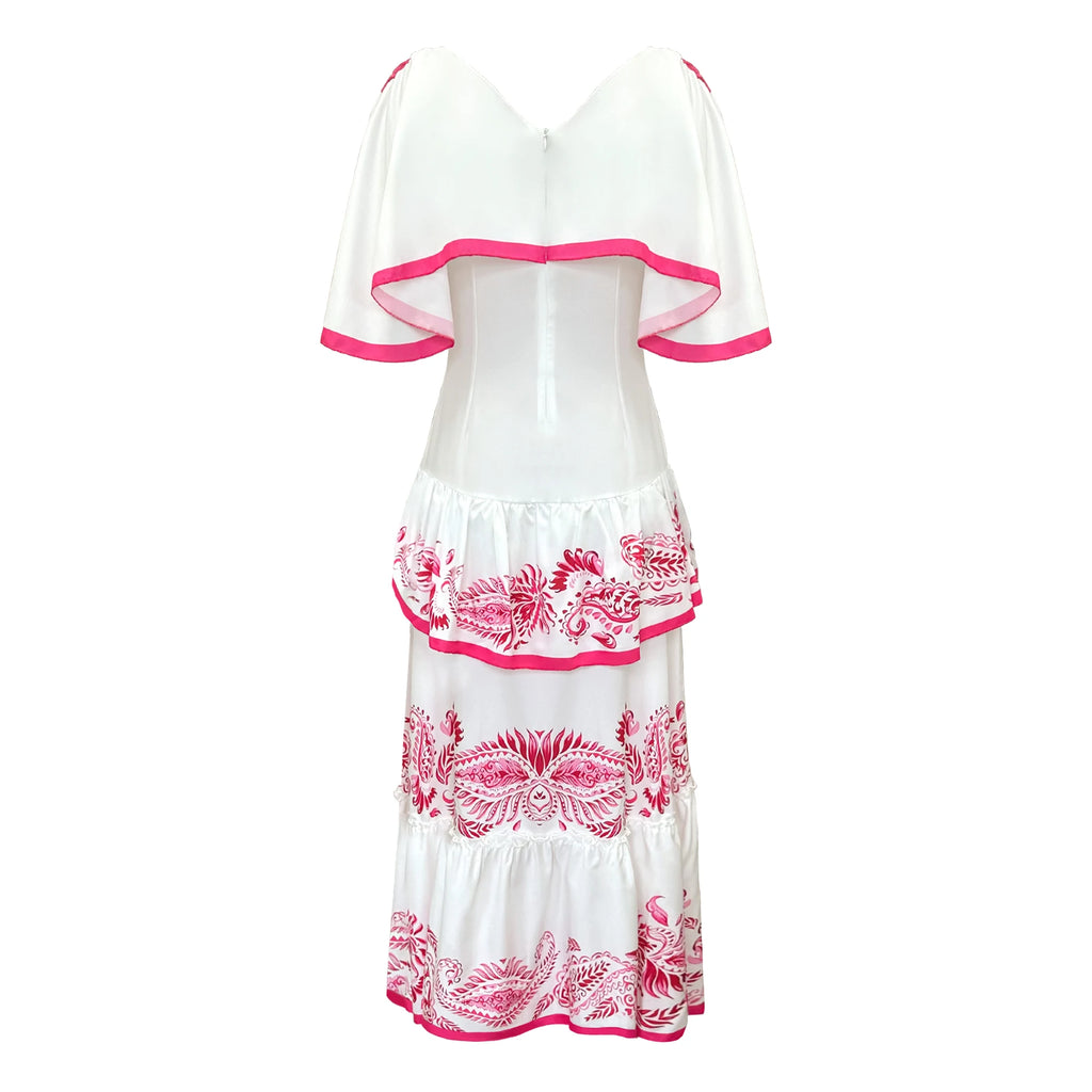 Vestiti lunghi eleganti da donna a maniche corte in saldo 2024, tinta unita stampata, cut-out, per feste, vestito che slancia per le vacanze, abbigliamento femminile