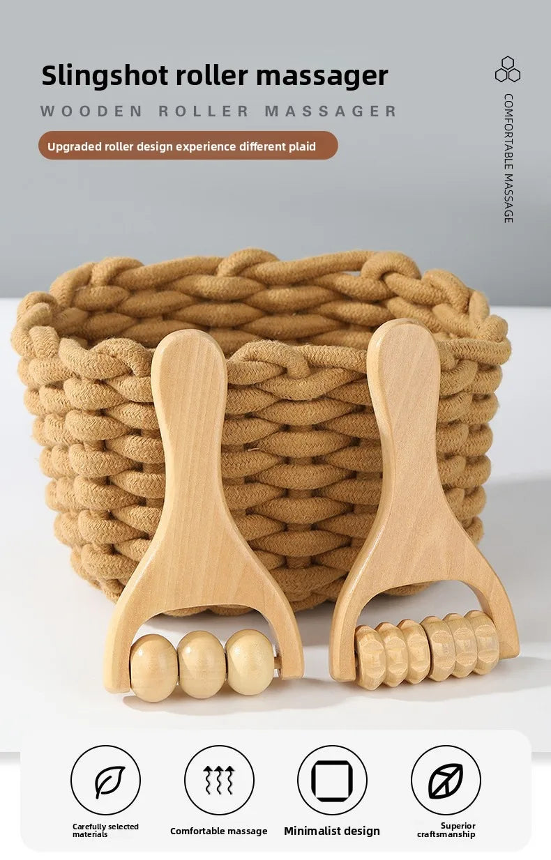 Gesichts-Massage-Tools-Set aus Holz, Gesichtsmodellierungswerkzeug, Hautpflege-Gesichtsmassagegerät, Schröpfen, Konturierungs-Gesichtsroller