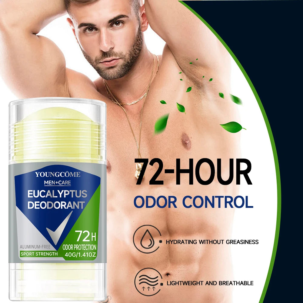 Deodorante da Uomo Roll-on Riduce la Sudorazione Elimina gli Odori Deodorante per Ascelle a Lunga Durata Asciugatura Rapida Portatile Rinfrescante