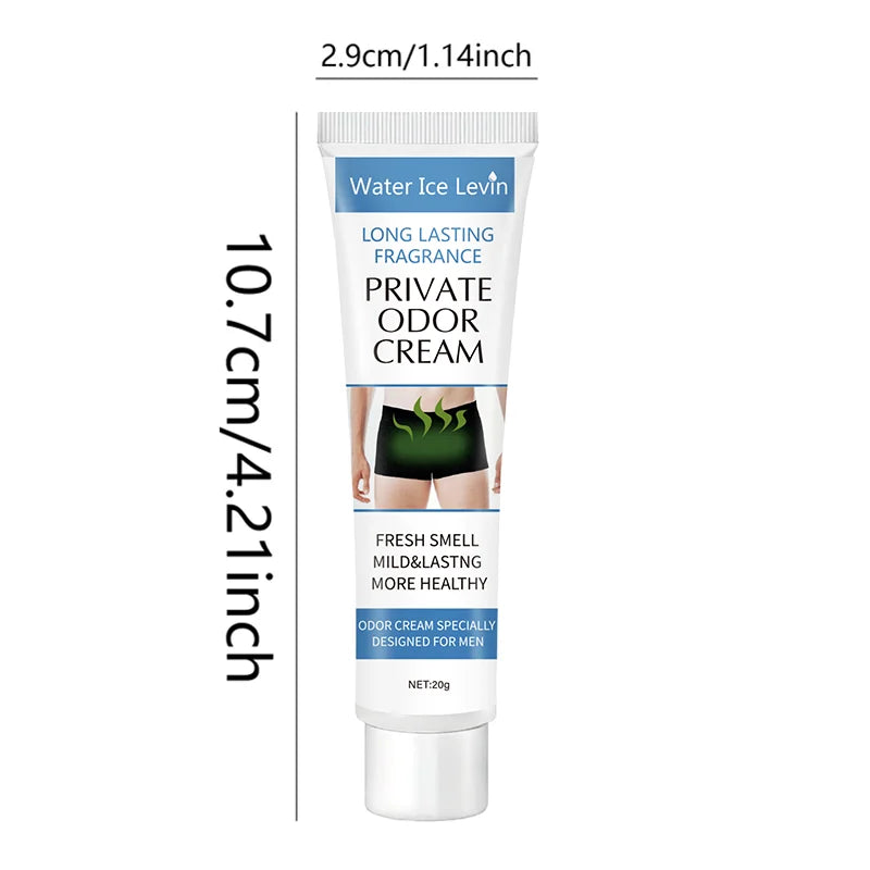 Men's Private Deodorant Cream - Long-Lasting Freshness and Smell Control, Gentle and Moisturizing, Designed for Men with Unique Smell - Keep Your Body Fresh and Confident All Day Long