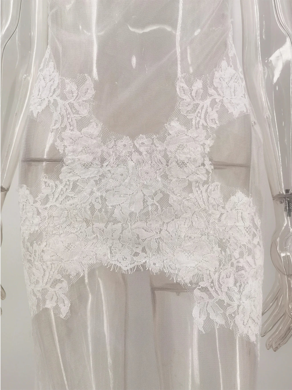 Abito lungo estivo sexy in pizzo a rete trasparente da donna, abito di lusso senza schienale per club, feste di compleanno, da sera, vestiti lunghi, vestiti