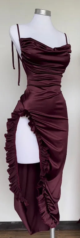 2025 Vestito Donna Elegante Moda Bellissimi Abiti da Donna Abiti da Sera da Festa Abito da Donna Y2K Sexy Senza Schienale All'Americana