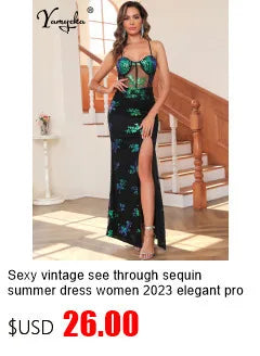 Abito lungo estivo sexy in pizzo a rete trasparente da donna, abito di lusso senza schienale per club, feste di compleanno, da sera, vestiti lunghi, vestiti
