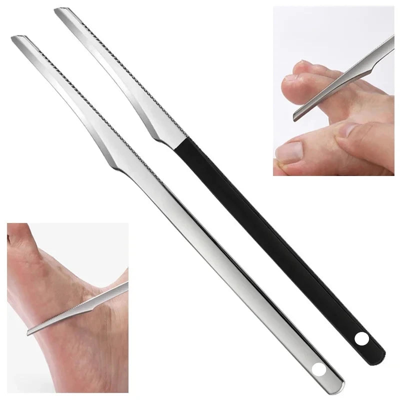 Kit di strumenti per manicure e pedicure, rasoio per unghie dei piedi, coltello per pedicure, lima per calli, rimozione pelle morta, strumenti per la cura dei piedi