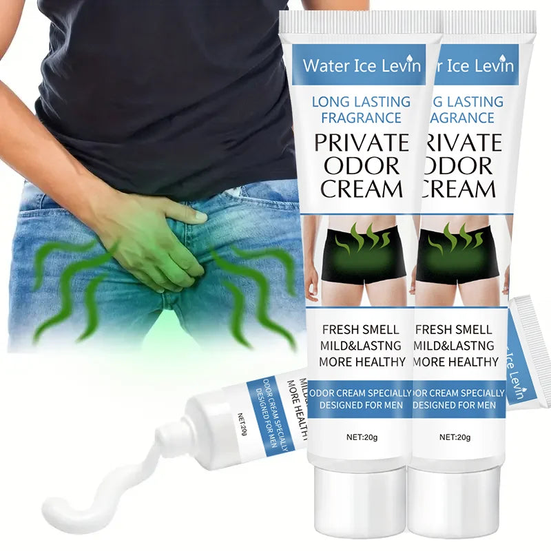 Men's Private Deodorant Cream - Long-Lasting Freshness and Smell Control, Gentle and Moisturizing, Designed for Men with Unique Smell - Keep Your Body Fresh and Confident All Day Long